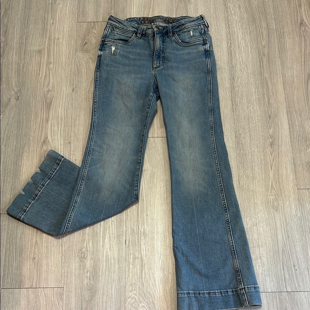 Wrangler Blue Flare & Wide Leg Jeans
